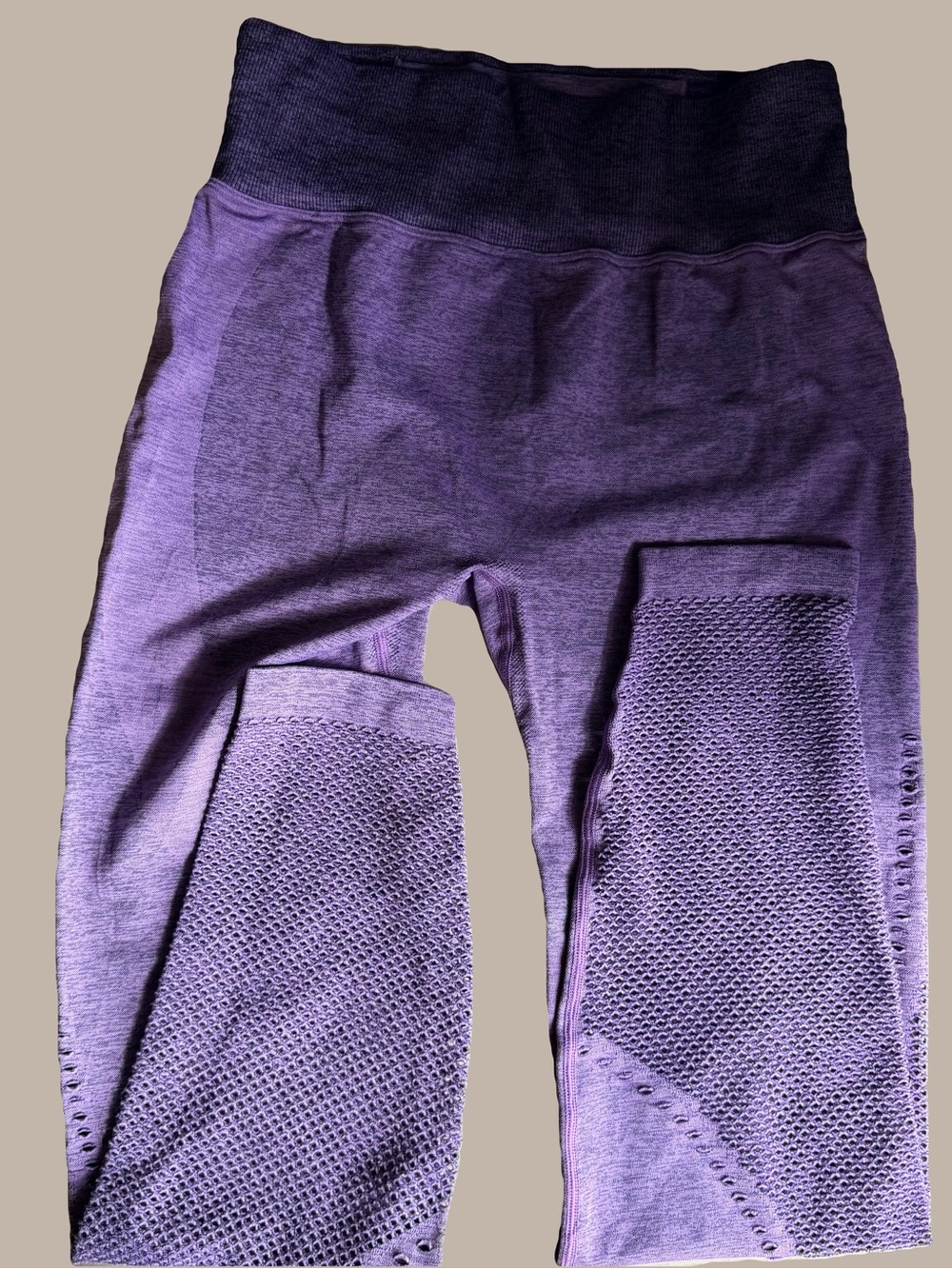 PINK Victoria's Secret Purple Seamless Textured Leggings